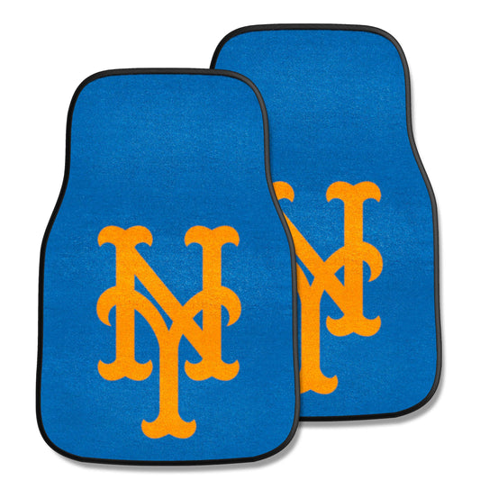 New York Mets Front Carpet Car Mat Set - 2 Pieces - New York Mets