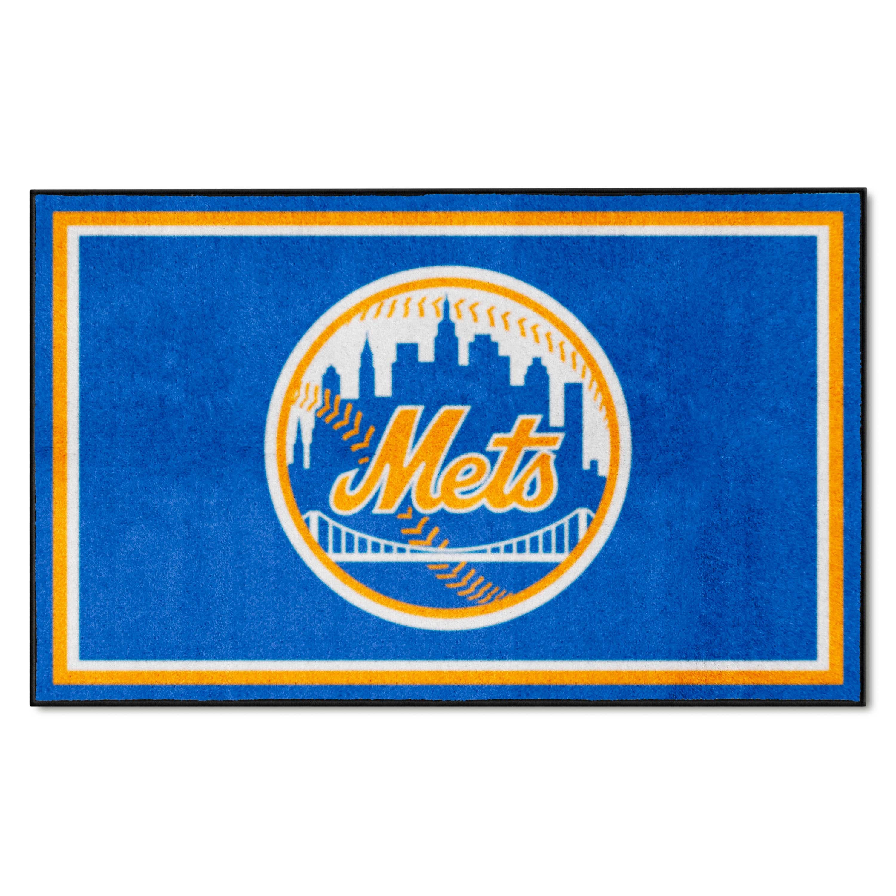 New York Mets 4ft. x 6ft. Plush Area Rug - New York Mets