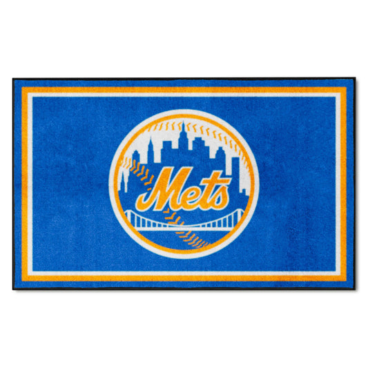 New York Mets 4ft. x 6ft. Plush Area Rug - New York Mets