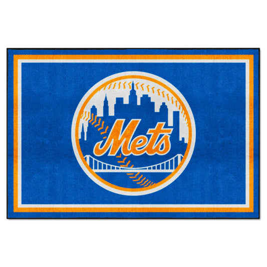 New York Mets 5ft. x 8 ft. Plush Area Rug - New York Mets