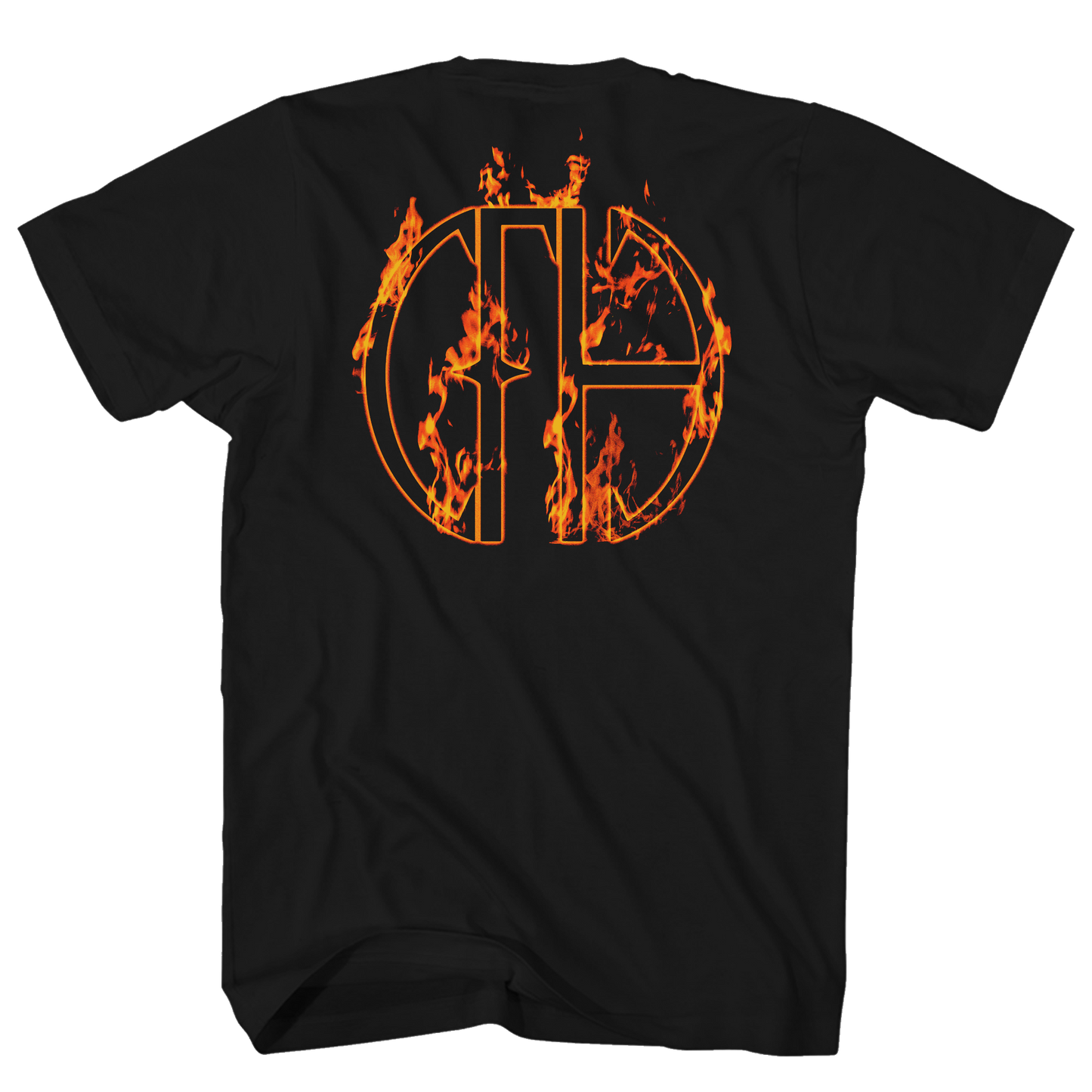 PANTERA FLAMES BAND PHOTO FRT/BACK BLACK T-SHIRT
