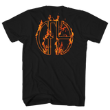 PANTERA FLAMES BAND PHOTO FRT/BACK BLACK T-SHIRT