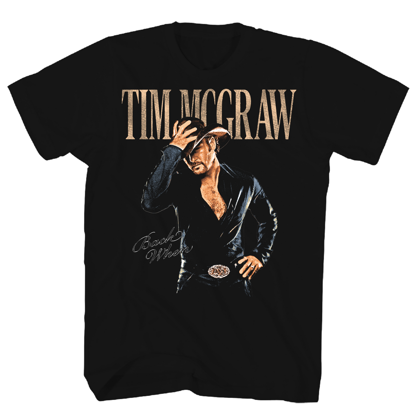 TIM MCGRAW BACK WHEN BLACK TEE