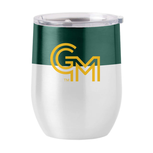 George Mason 16oz Colorblock Stainless Curved Beverage - Logo Brands - Flyclothing LLC