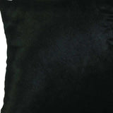 18" Black Cowhide Throw Pillow - Homeroots