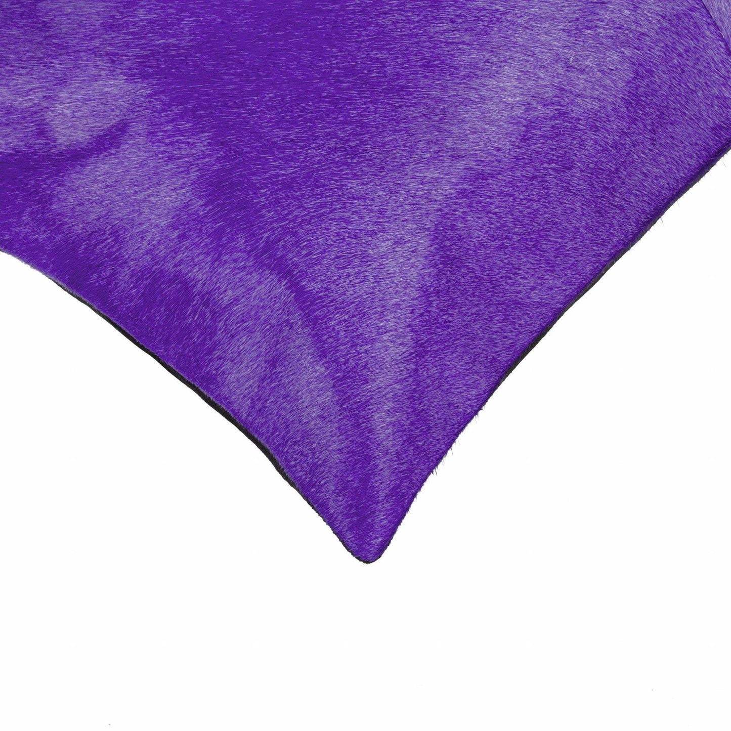 18" Purple Cowhide Throw Pillow - Homeroots - Flyclothing LLC