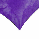 18" Purple Cowhide Throw Pillow - Homeroots - Flyclothing LLC