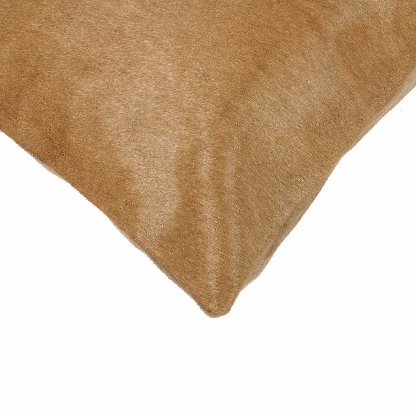 18" Tan Cowhide Throw Pillow - Homeroots - Flyclothing LLC