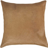 18" Tan Cowhide Throw Pillow - Homeroots - Flyclothing LLC