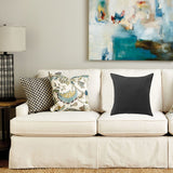 18" Black Cowhide Throw Pillow - Homeroots - Flyclothing LLC