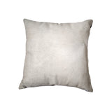 18" X 18" X 5" Off White Cowhide  Pillow - Homeroots