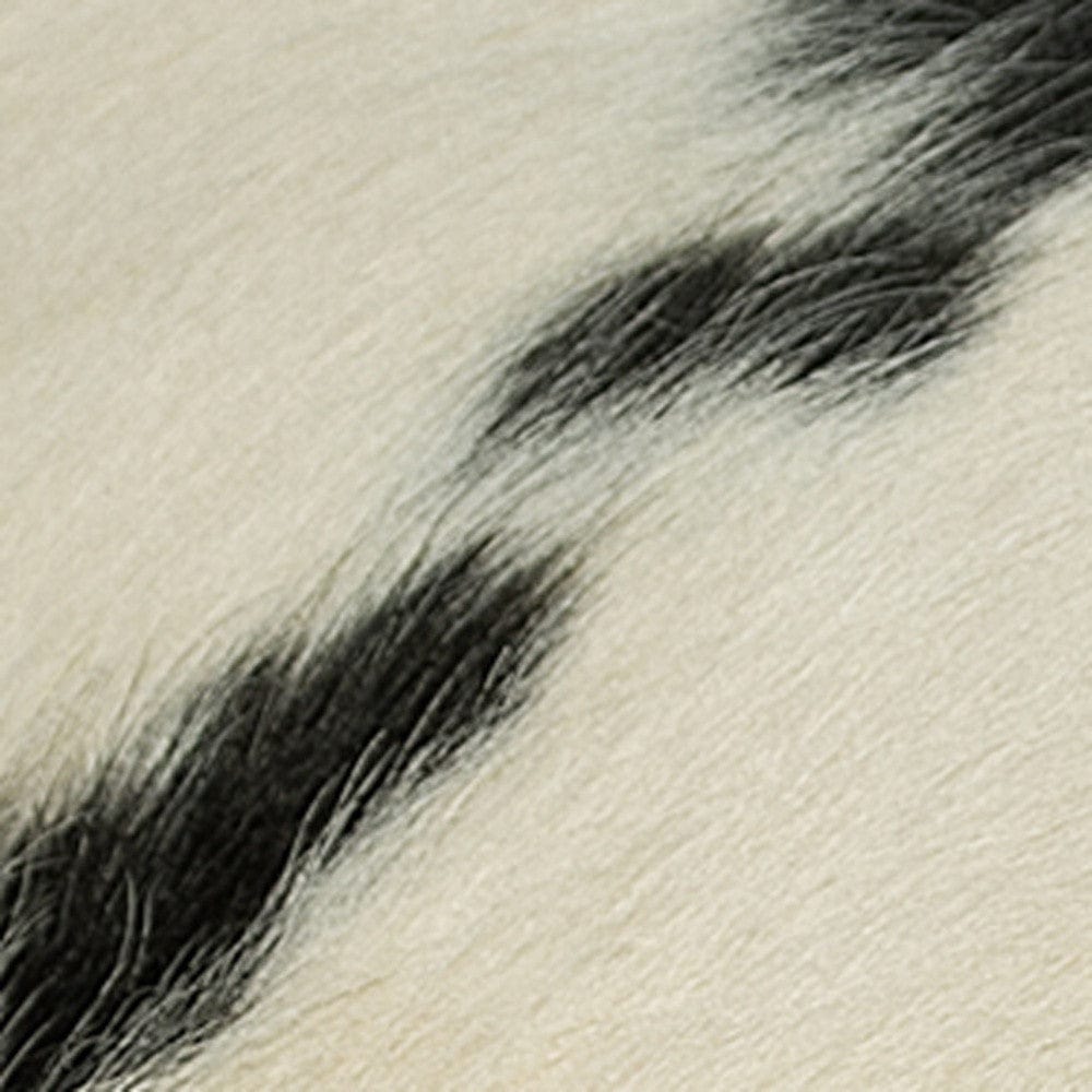 18" Black and White Cowhide Throw Pillow - Homeroots - Flyclothing LLC