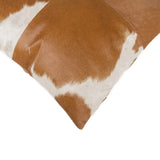 18" X 18" X 5" White And Brown Quattro  Pillow - Homeroots