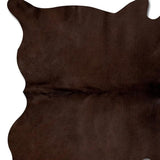 72" X 84" Chocolate Cowhide - Rug - Homeroots - Flyclothing LLC