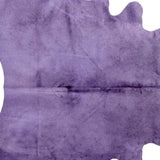 6' X 7' Purple Cowhide Cowhide Area Rug - Homeroots - Flyclothing LLC