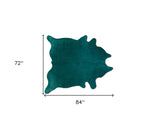 72" X 84" Verde Cowhide - Rug - Homeroots - Flyclothing LLC