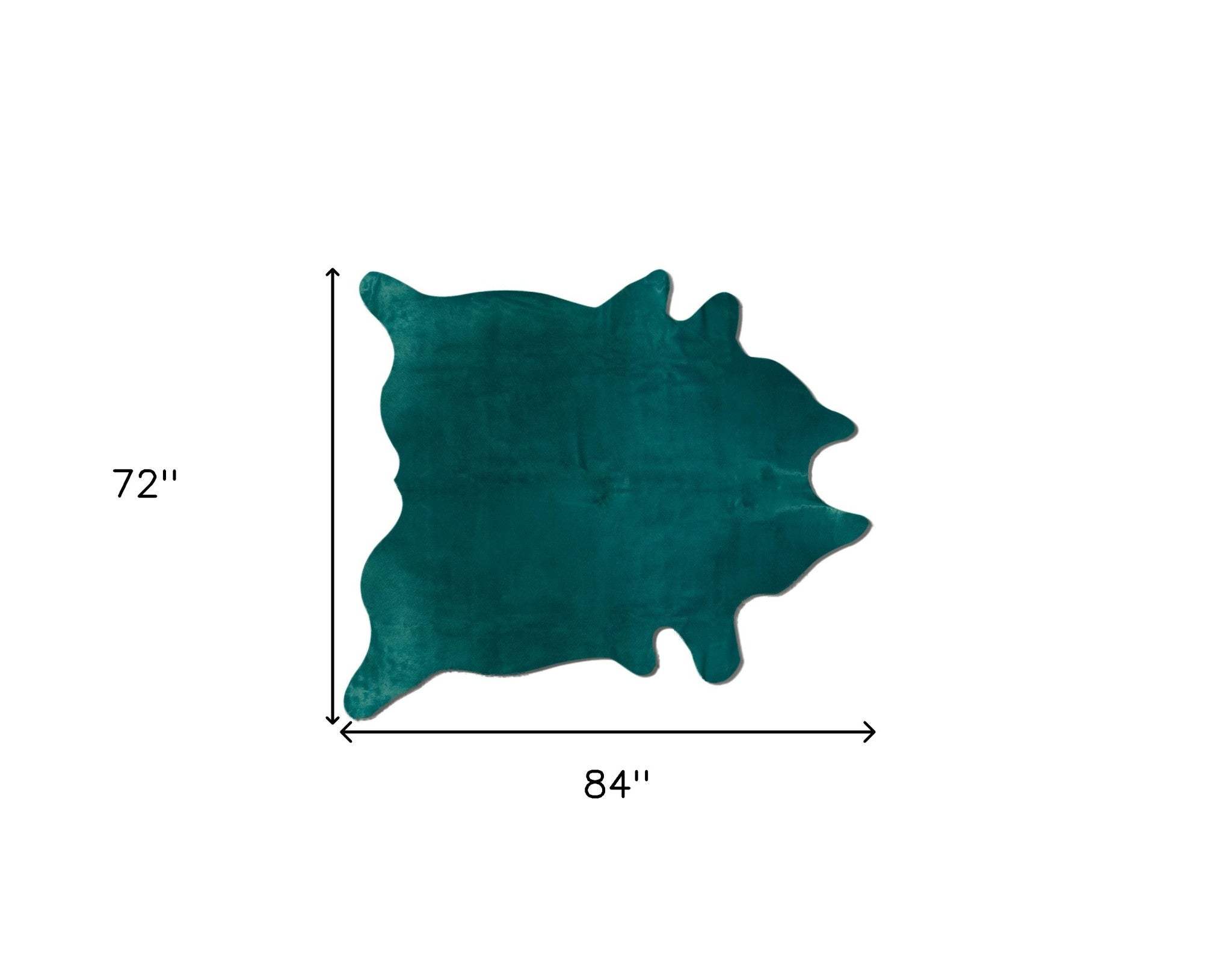 72" X 84" Verde Cowhide - Rug - Homeroots - Flyclothing LLC