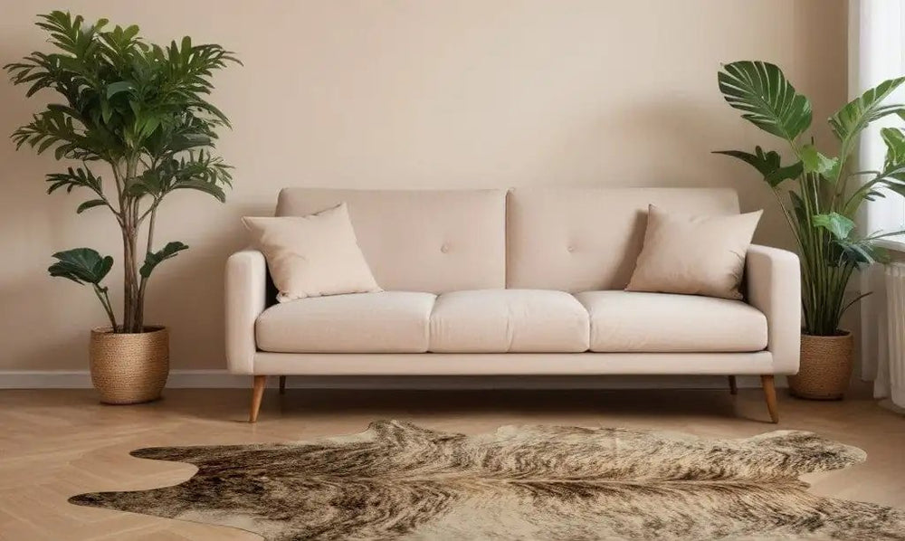 72" X 84" Zebu Cowhide - Rug - Homeroots