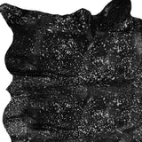 72" X 84" Black And Gold Cowhide - Area Rug - Homeroots - Flyclothing LLC