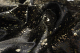 72" X 84" Chocolate And Gold Cowhide - Area Rug - Homeroots - Flyclothing LLC
