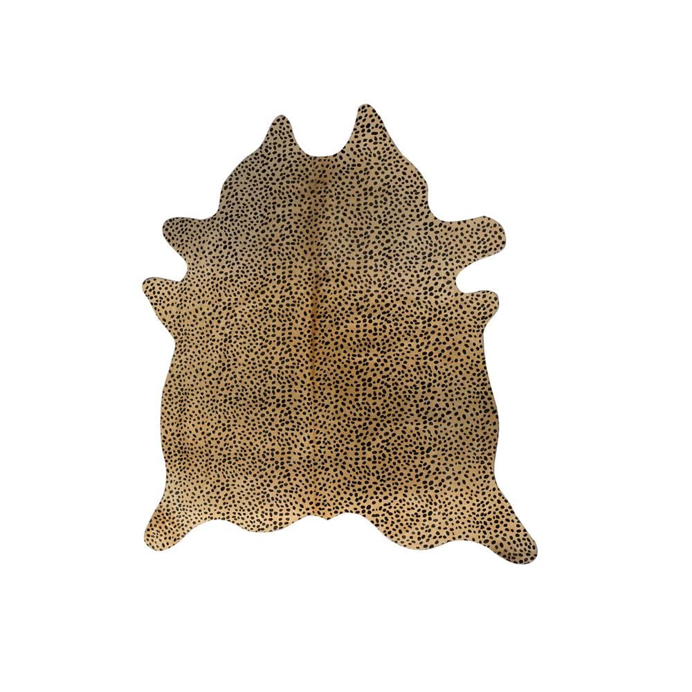 72" X 84" Cheetah Cowhide - Rug - Homeroots - Flyclothing LLC