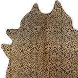 72" X 84" Cheetah Cowhide - Rug - Homeroots