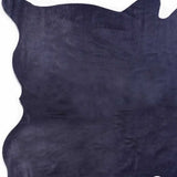 6' X 7' Navy Blue Cowhide Cowhide Area Rug - Homeroots - Flyclothing LLC