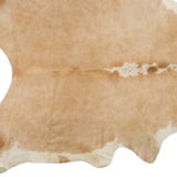 72" X 84" Tan And White Cowhide - Rug - Homeroots - Flyclothing LLC