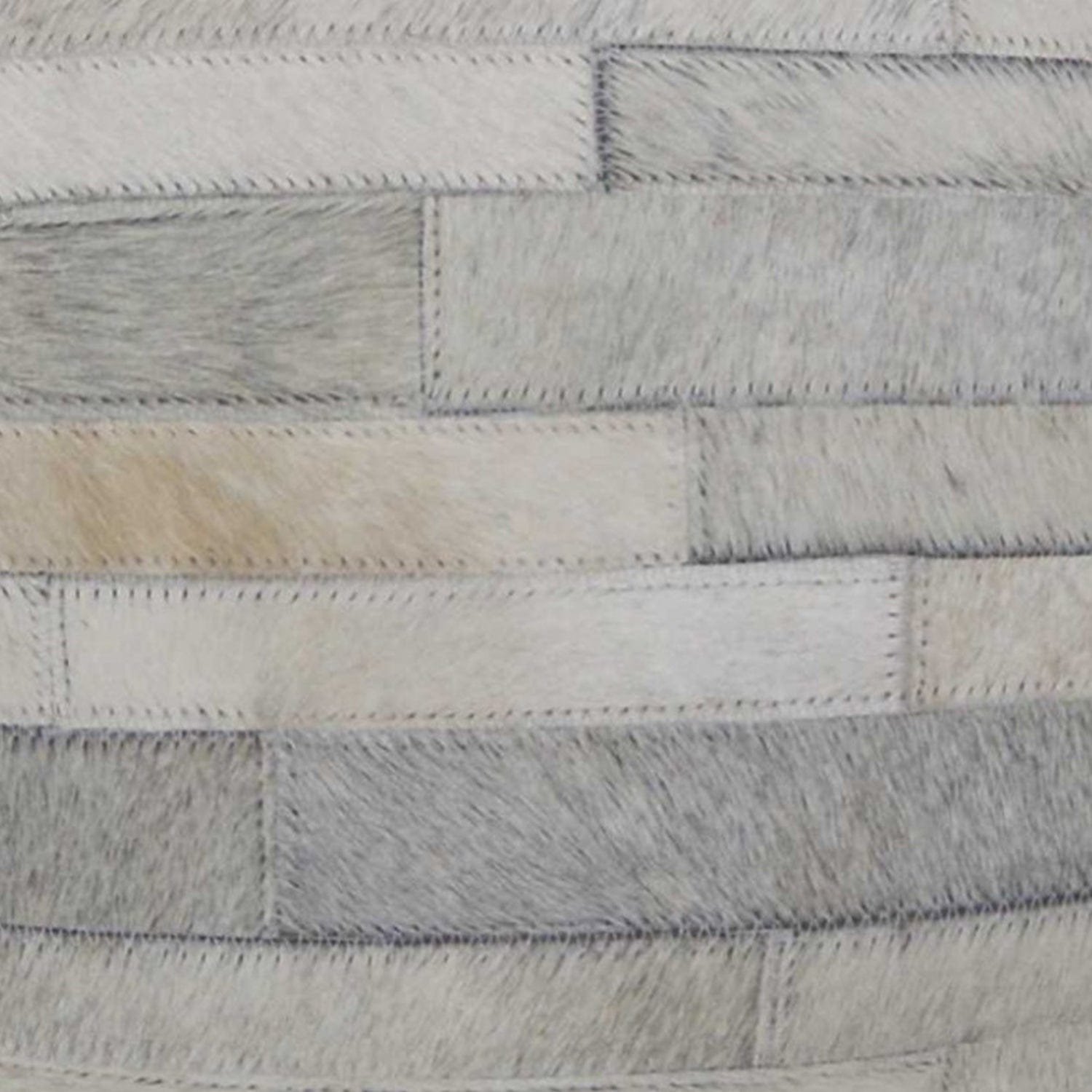 18" Gray Cowhide Throw Pillow - Homeroots - Flyclothing LLC