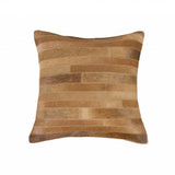 18" X 18" X 5" Brown Pillow - Homeroots - Flyclothing LLC