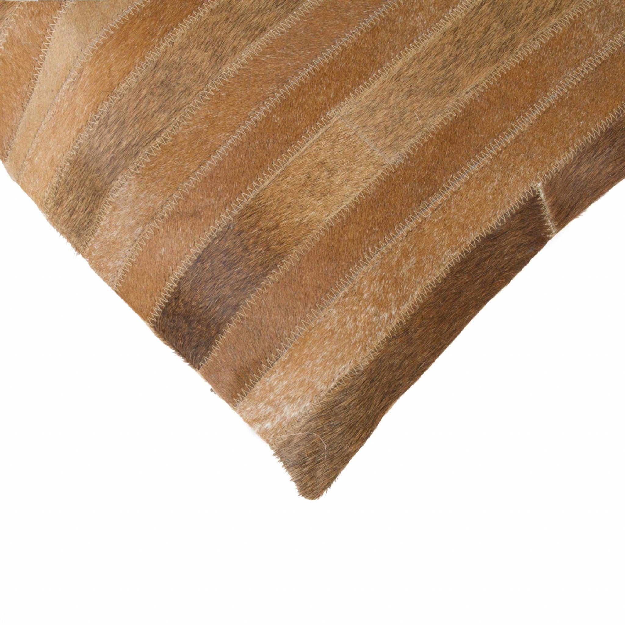 18" X 18" X 5" Brown Pillow - Homeroots - Flyclothing LLC