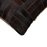 12" X 20" Chocolate Cowhide Throw Pillow - Homeroots - Flyclothing LLC