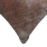 12" X 20" Brown Cowhide Throw Pillow - Homeroots