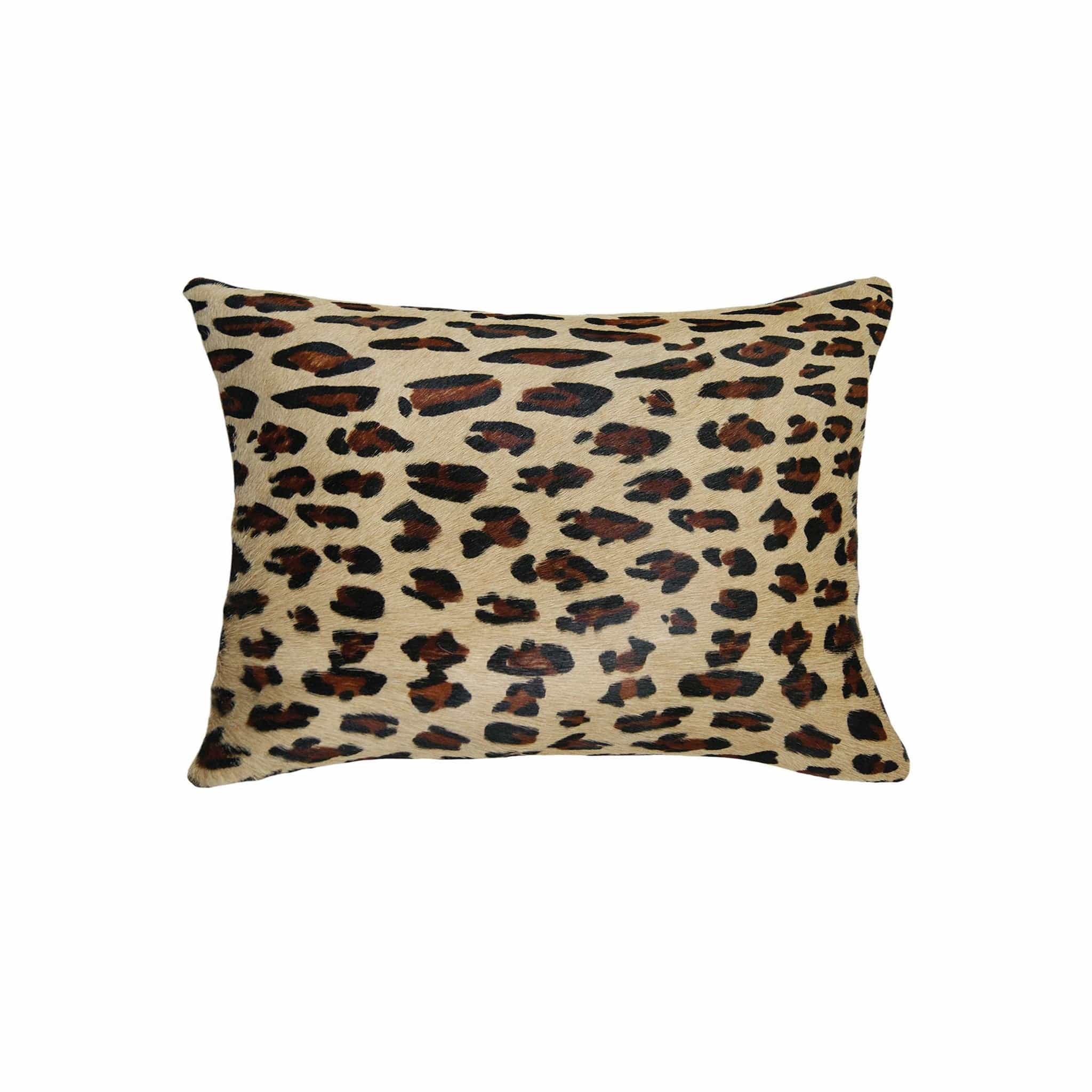 12" X 20" Black and Orange Cowhide Throw Pillow - Homeroots - Flyclothing LLC