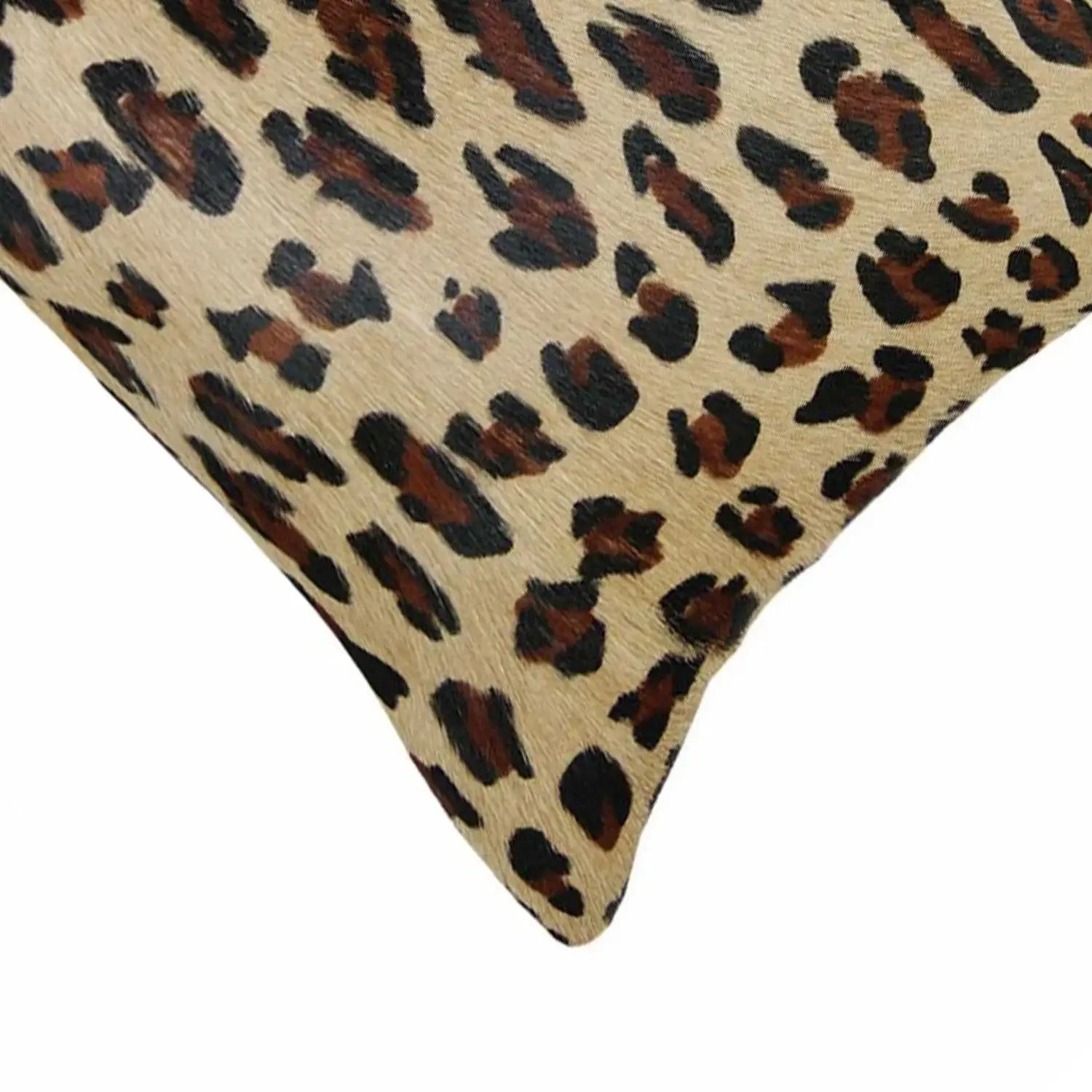 12" X 20" Black and Orange Cowhide Throw Pillow - Homeroots - Flyclothing LLC