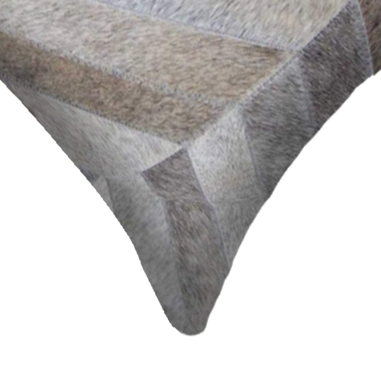 12 X 20 Gray Chevron Cowhide Throw Pillow - Homeroots - Flyclothing LLC