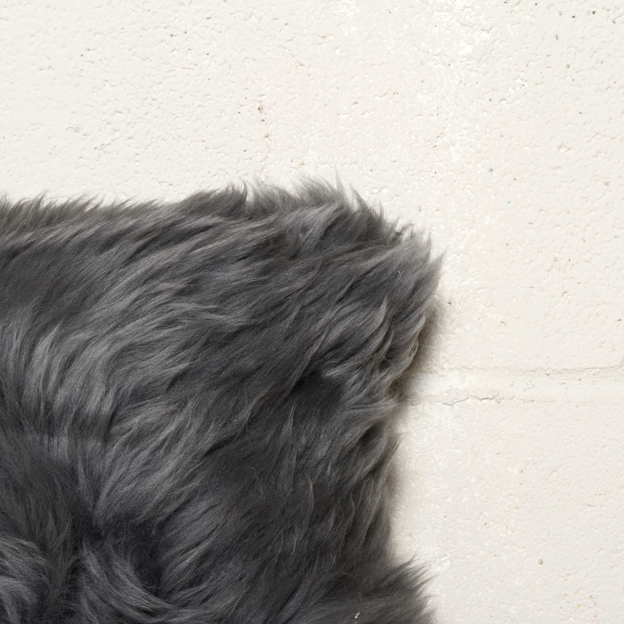 12" X 20" X 5" Gray Sheepskin Pillow - Homeroots - Flyclothing LLC