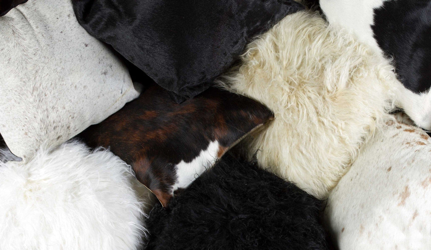 12" X 20" X 5" Gray Sheepskin Pillow - Homeroots - Flyclothing LLC