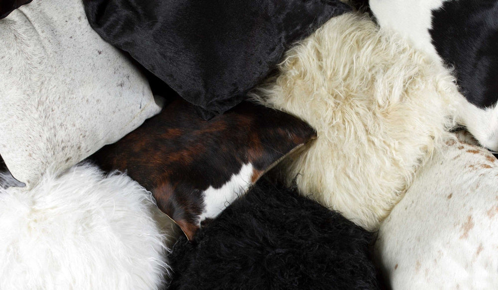 12" X 20" X 5" Gray Sheepskin Pillow - Homeroots - Flyclothing LLC