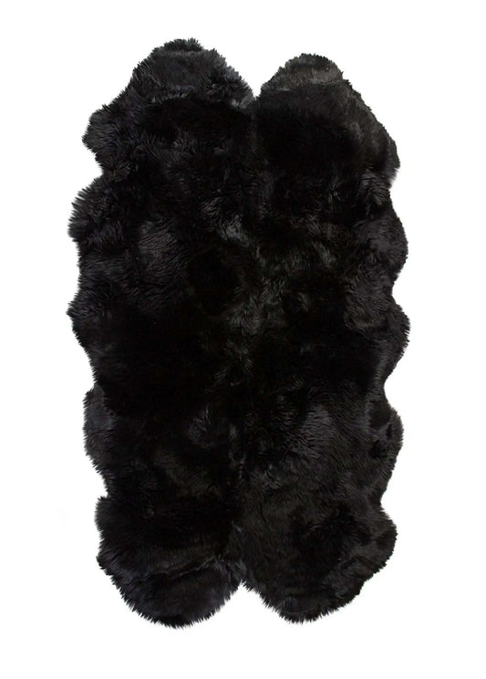 Black Animal Print Area Rug - Homeroots - Flyclothing LLC