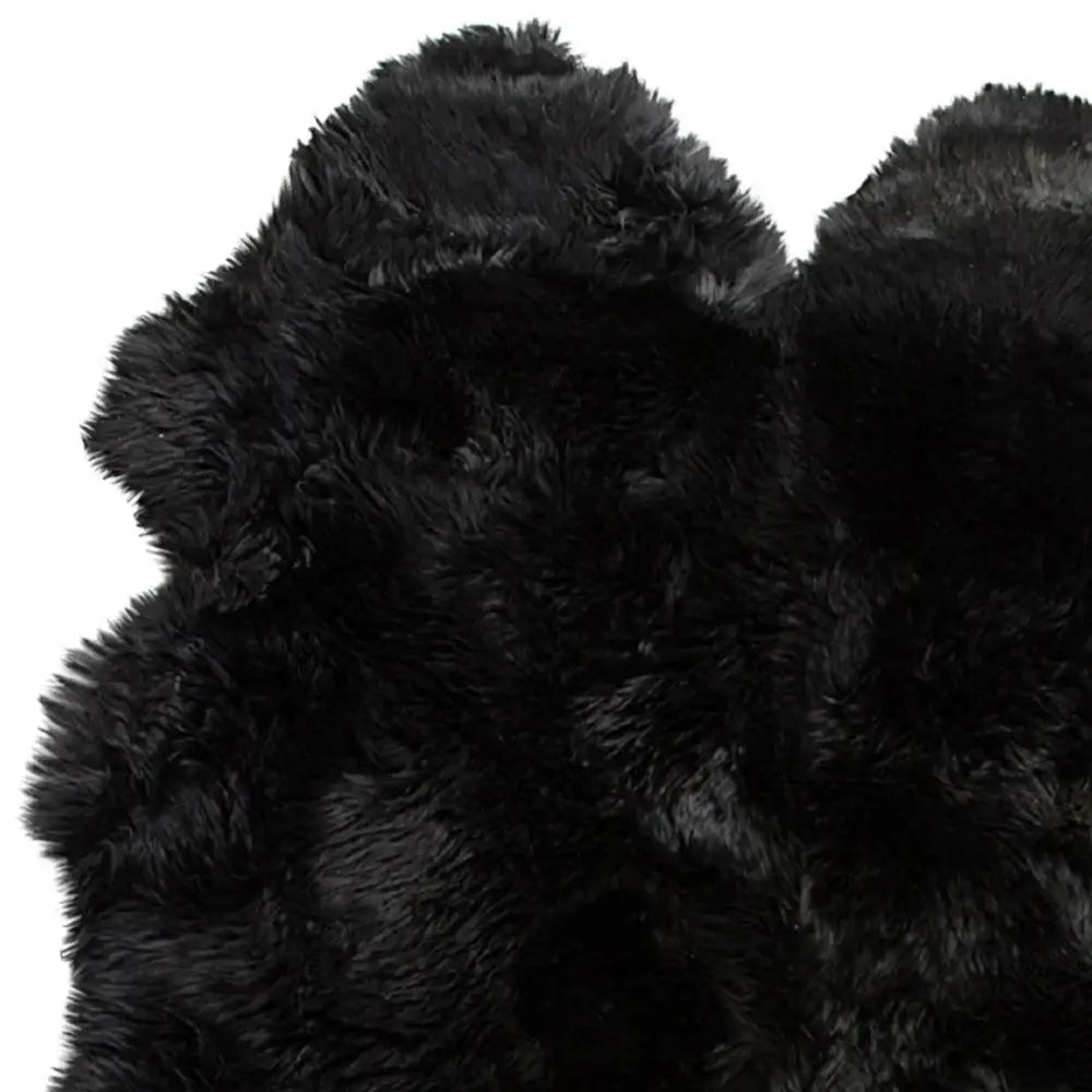 Black Animal Print Area Rug - Homeroots - Flyclothing LLC
