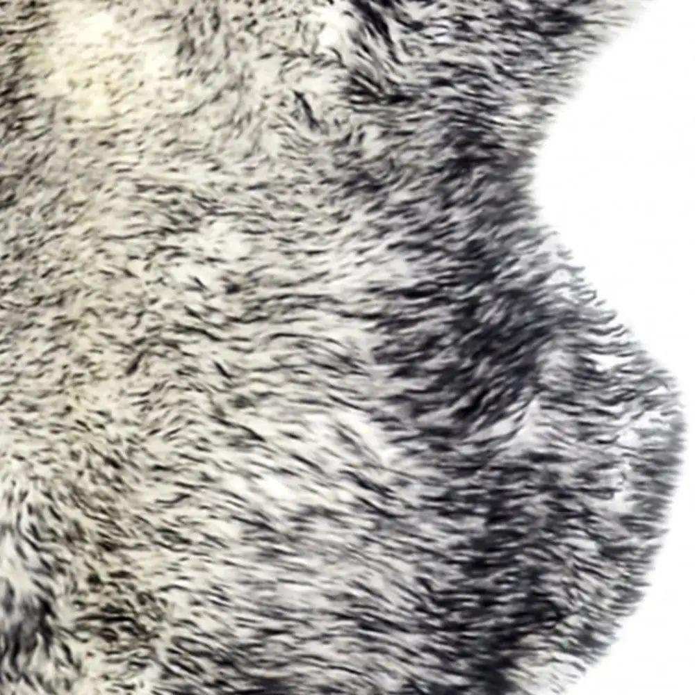 Gradient Gray Animal Print Area Rug - Homeroots - Flyclothing LLC