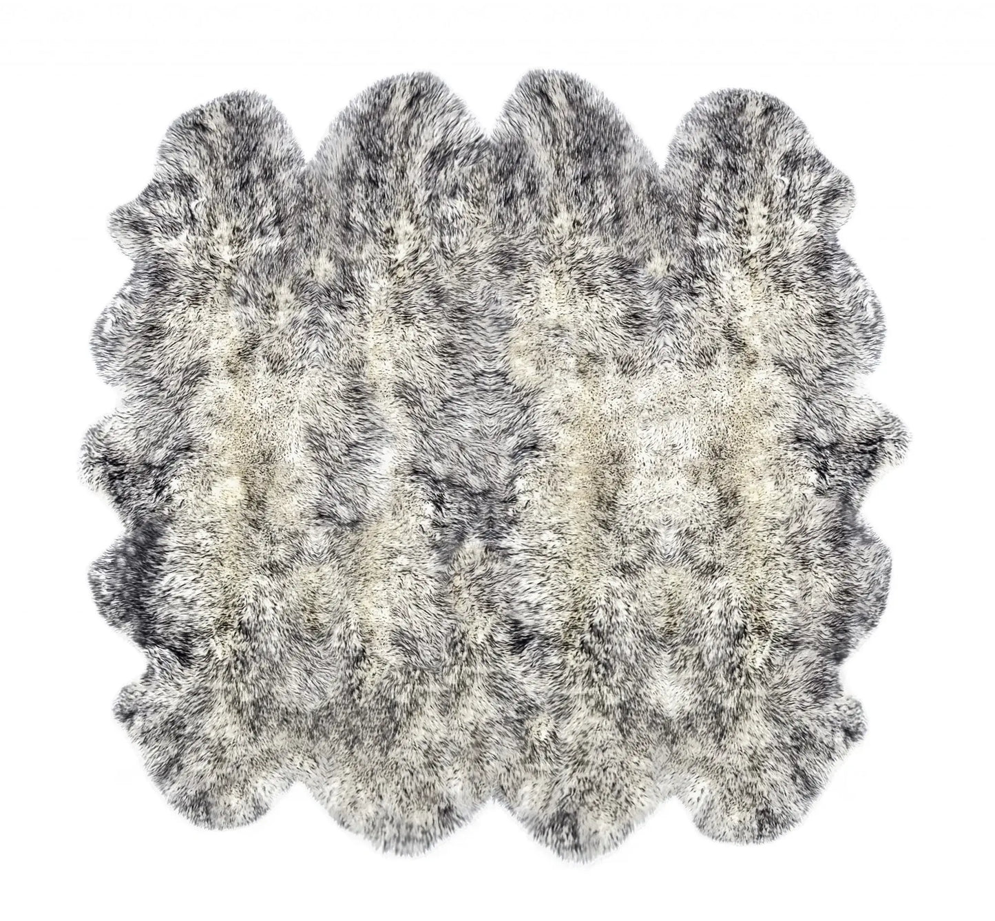 Gradient Gray Animal Print Area Rug - Homeroots - Flyclothing LLC