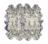 Gradient Gray Animal Print Area Rug - Homeroots - Flyclothing LLC