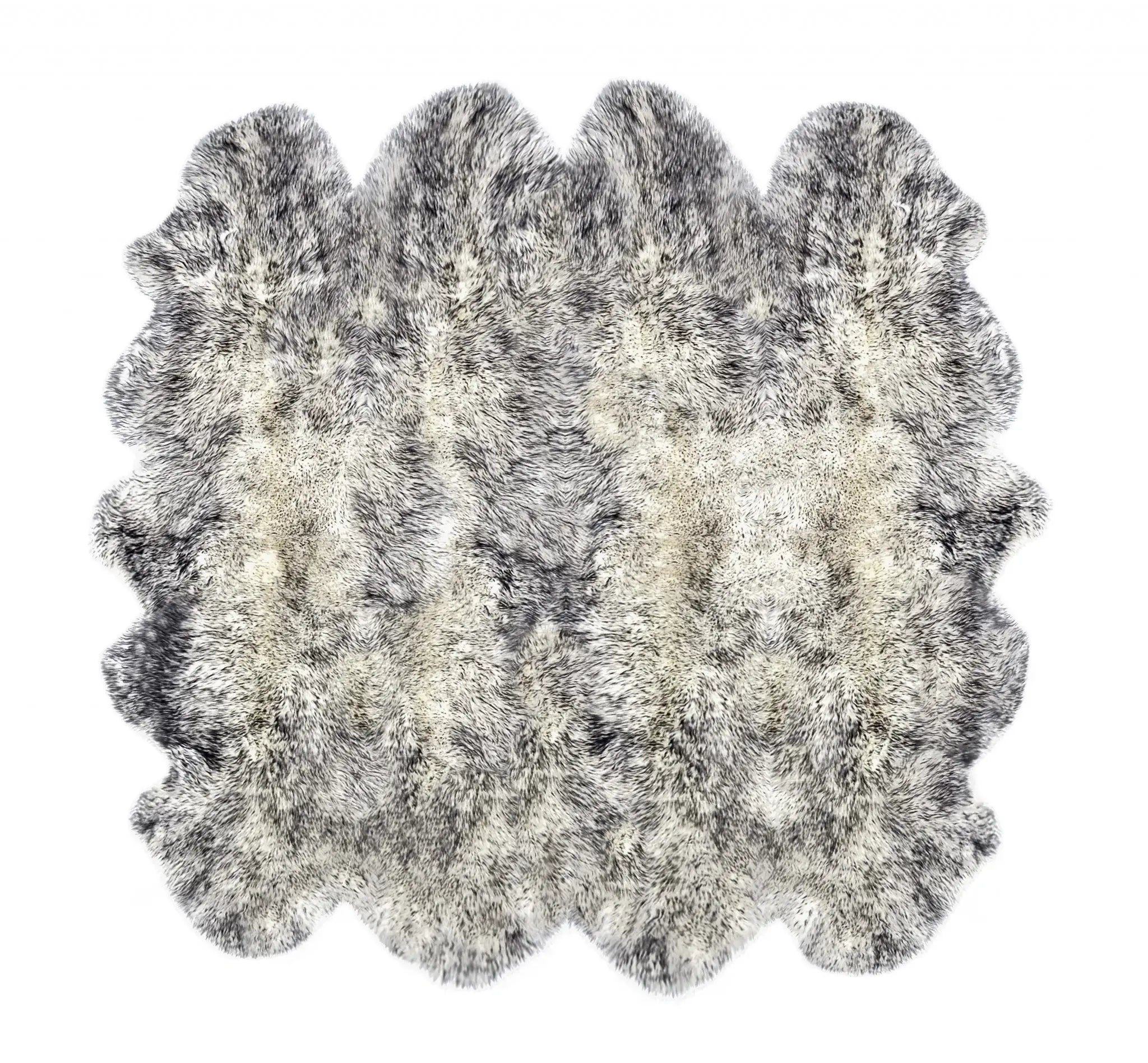 Gradient Gray Animal Print Area Rug - Homeroots - Flyclothing LLC