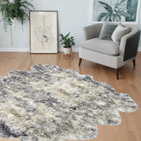 Gradient Gray Animal Print Area Rug - Homeroots - Flyclothing LLC