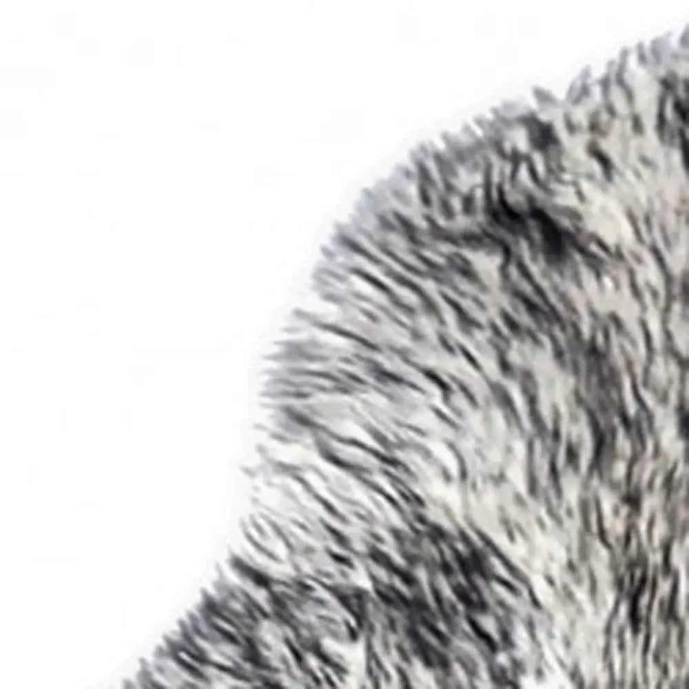 Gradient Gray Animal Print Area Rug - Homeroots - Flyclothing LLC