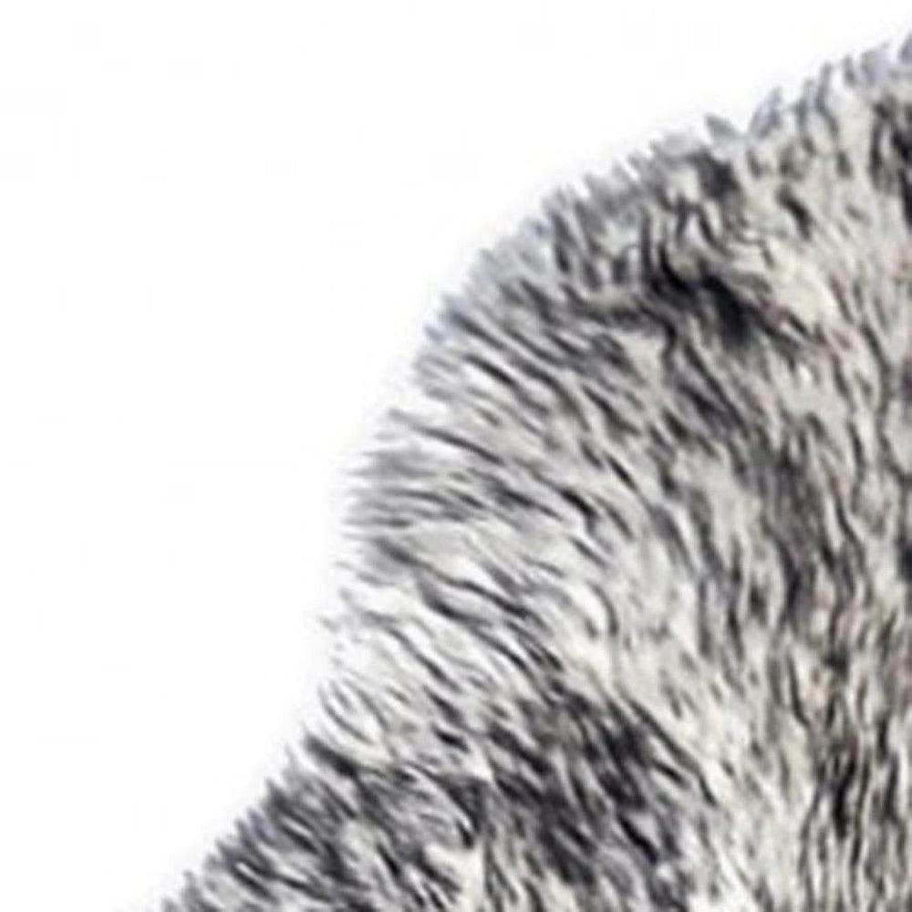 Gradient Gray Animal Print Area Rug - Homeroots - Flyclothing LLC