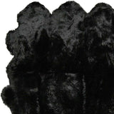 Black Animal Print Area Rug - Homeroots - Flyclothing LLC
