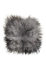 15" X 15" Silver Sheepskin Solid Color Dining Chair Pad - Homeroots - Flyclothing LLC